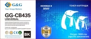 Картридж G&G, аналог HP CE278A/CE285A/CB435A/CB436A/ Canon 125/126/128/712/713/725/726/728/312/313/325/326 2k с чипом