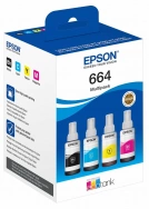 Набор чернил EPSON T664 4 цвета,  для L100/L110/L210/L300/L355