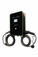 Автомобильная электрозарядная станция SMARTWATT EVC, 44 кВт, коммерческая OCPP 1.6J, переменный ток, 3 фазы 380 В, два поста по 22 кВт 32 А, кабели по 5 метров, коннекторы GBT и Type2, IP54