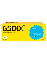 Тонер-картридж T2 TC-X6500C (106R01601) для Xerox Phaser 6500N, 6500DN, WorkCentre 6505N, 6505DN (2000 стр.) голубой, с чипом