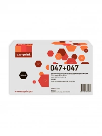 Двойная упаковка EasyPrint картриджа LC-047D (Cart 047) для Canon i-SENSYS LBP112/LBP113w/MF112/MF113w (2шт.x1600стр.) черный, с чипом