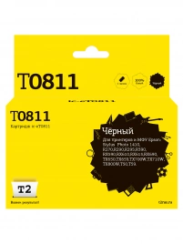 Картридж T2 IC-ET0811 (C13T0811) для Epson Stylus Photo R270, R290, R390, RX690, TX700, черный, с чипом
