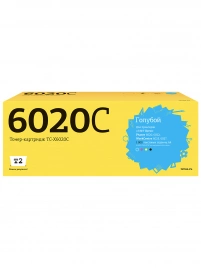 Тонер-картридж T2 TC-X6020C (106R02760) для Xerox Phaser 6020, 6022, WorkCentre 6025, 6027 (1000 стр.) голубой, с чипом