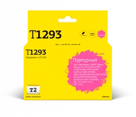 Картридж T2 IC-ET1293 (C13T12934011) для Epson Stylus SX420W, SX525WD, Office B42WD, BX305F, WF7015, пурпурный, с чипом