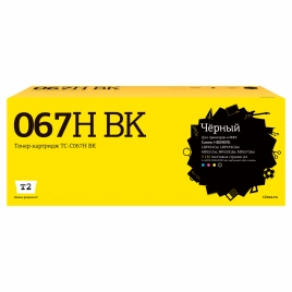 Картридж T2 TC-C067H BK (067H BK) для Canon i-SENSYS LBP631Cw/LBP633Cdw/MF651Cw/MF655Cdw/MF657Cdw (3130 стр.) черный, с чипом