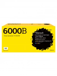 Тонер-картридж T2 TC-X6000B (106R01634) для Xerox Phaser 6000, 6010, WC6015 (2000 стр.) черный, с чипом