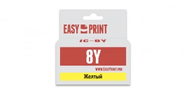 Картридж EasyPrint IC-CLI8Y (CLI-8Y) для Canon PIXMA iP4200, , 5200, Pro9000, MP500, 600, желтый, с чипом