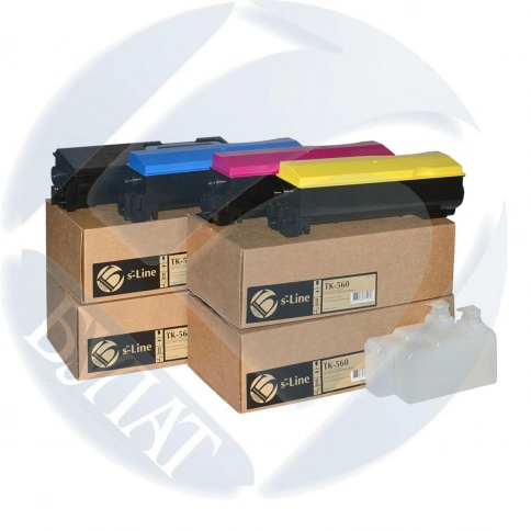 Тонер-картридж Kyocera FS-C5300 /C5350 /ECOSYS P6030C TK-560 (10k) Y БУЛАТ s-Line фото 1
