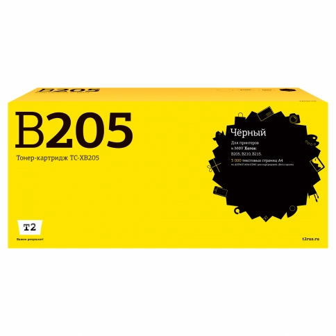 Тонер-картридж T2 TC-XB205 (106R04348) для Xerox B205, B210, B215 (3000 стр.) черный, с чипом фото 1