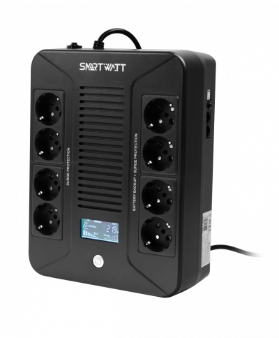 Источник бесперебойного питания SMARTWATT UPS SAFE PRO LCD 1000 фото 1