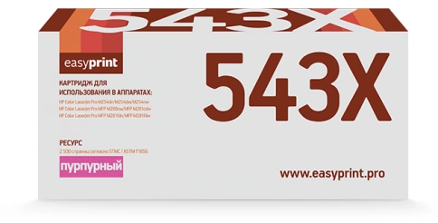 Картридж EasyPrint LH-CF543X (CF543X) для HP Color LaserJet Pro M254, M280, M281 (2500 стр.) пурпурный, с чипом фото 1