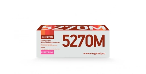 Тонер-картридж EasyPrint LK-5270M (TK-5270M) для Kyocera ECOSYS P6230cdn, M6230cidn, M6630cidn (6000 стр.) пурпурный, с чипом фото 1