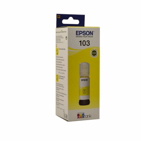 Чернила оригинальные Epson 103 (L3100/L3110/L3150), 65мл, Yellow фото 1
