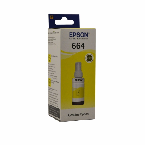 Чернила оригинальные Epson T6644 (L100/110/200/210/300/350/355/550), 70 мл, Yellow фото 1