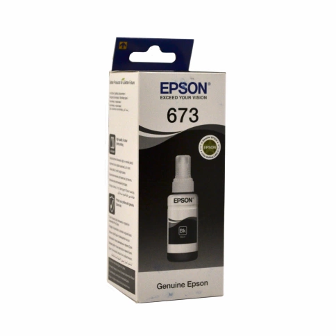 Чернила оригинальные Epson T6731 (L800/1800), 70 мл, Black фото 1