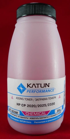 Тонер HP CP 2020/2025/CM2320/M351/M375/M451/M475 Magenta, химический (фл. 80г) Katun фас. России фото 1