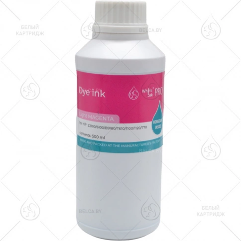 Чернила HP Z2100/6100/B9180/T610/1100/1120/770 (Dye), 500 мл., Light Magenta, Hongsam фото 1