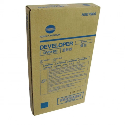 Девелопер Konica-Minolta bizhub PRESS C1085/C1100 синий DV-616C A5E7900 фото 1
