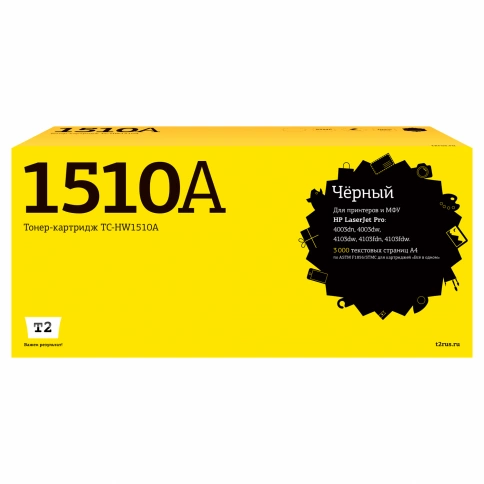 Картридж T2 TC-HW1510A (W1510A) для HP LaserJet Pro 4003dn/4003dw/4103dw/4103fdn/4103fdw (3050 стр.) черный, с чипом фото 1