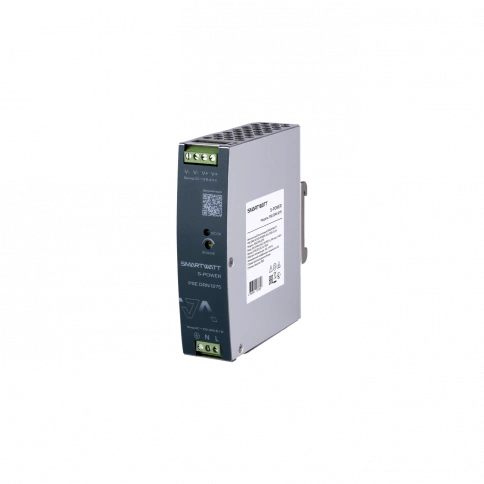 Импульсный блок питания SMARTWATT PSE DRN 1275 S-POWER, 12 В, 75 Вт, 6,3 А фото 1