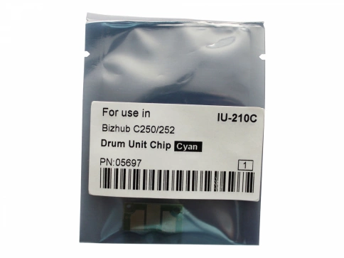 Чип драм-юнита для KONICA MINOLTA Bizhub C250/C252 (CET) Cyan, (WW), 45000 стр., CET5697 фото 1