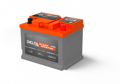 DELTA START MASTER 60 Ah AGM стартерная аккумуляторная батарея фото 1