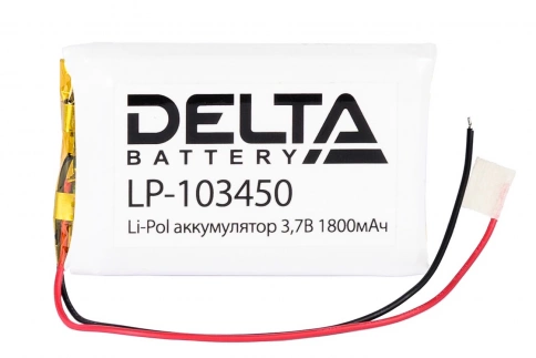 Delta LP-103450 Аккумулятор призматический (Li-Pol) 1800мАч 3.7 В фото 1