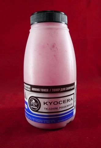 Тонер для Kyocera TK-5240M, P5026/M5526 Magenta (фл. 50г) 3K B&W Premium фас.Россия фото 1