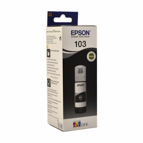 Чернила оригинальные Epson 103 (L3100/L3110/L3150), 65мл, Black фото 1