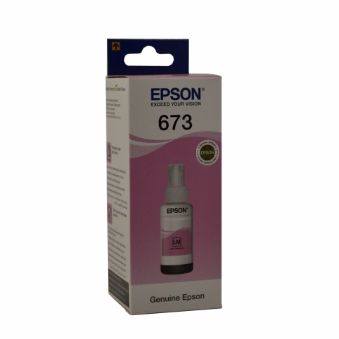 Чернила оригинальные Epson T6736 (L800/1800), 70 мл, Light Magenta фото 1