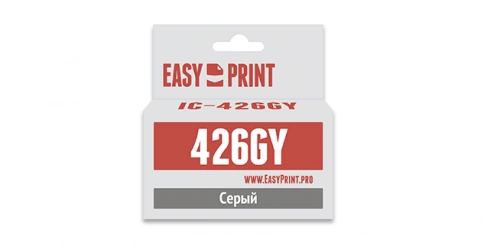 Картридж EasyPrint IC-CLI426GY (CLI-426GY XL) для Canon PIXMA MG6140, MG6240, MG8140, MG8240, серый, с чипом фото 1