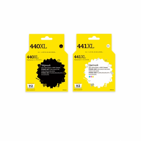 Комплект картриджей T2 IC-CPG-440XL+CL-441XL_MP (PG-440 XL) для Canon: PG-440XL/CL-441XL, черный + цветной фото 1