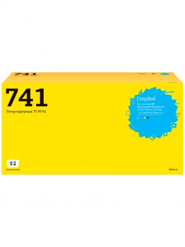 Картридж T2 TC-H741 (CE7401A) для HP CLJ Professional CP5225, 5225n, 5225dn (7300 стр.) голубой, с чипом фото 1