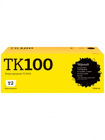 Тонер-картридж T2 TC-K100 (TK-100) для Kyocera FS-1018MFP, 1020D, 1020DN, 1118MFP, KM-1500 (7200 стр) фото 1