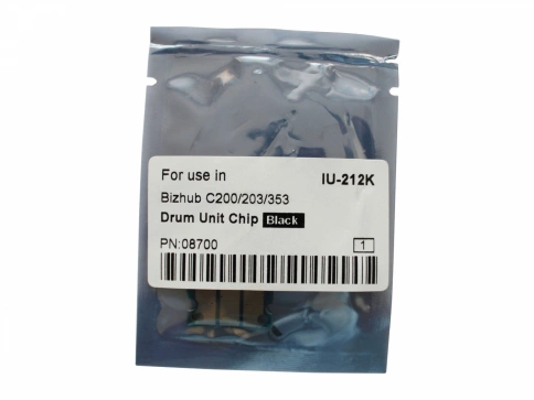 Чип драм-юнита для KONICA MINOLTA Bizhub C200/C200E/C203/C253/C353 (CET) Black, (WW), 120000 стр., (унив.), CET8700 фото 1