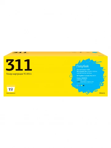 Картридж T2 TC-H311 (CE311A) для HP Color LaserJet Pro CP1025, Pro 100 MFP M175A (1000 стр.) Голубой, с чипом фото 1