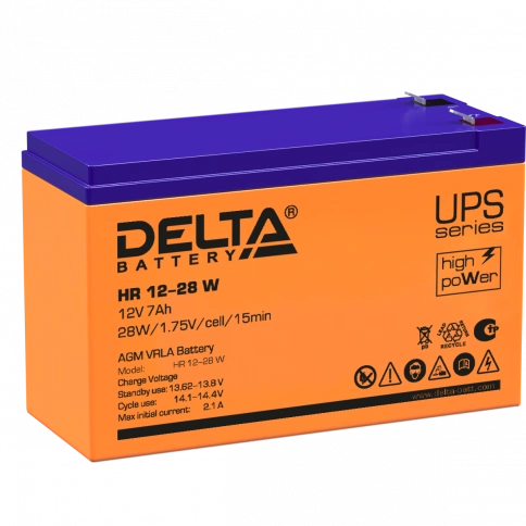 HR 12-28 W Delta Аккумуляторная батарея фото 1