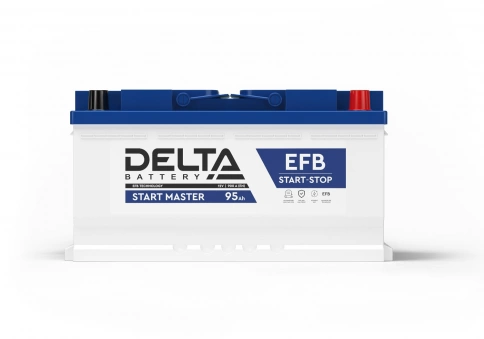 DELTA START MASTER 95 Ah EFB стартерная аккумуляторная батарея фото 1
