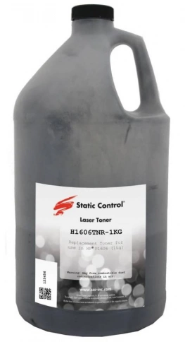 Тонер Static Control для HP LJ P1606/P1102/M201, 1 кг, флакон фото 1