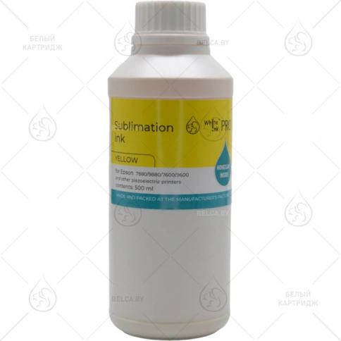 Чернила Epson 7880/9880/7600/9600 and other piezoelectric printers (Sublimation), 500 мл., Yellow, Hongsam фото 1