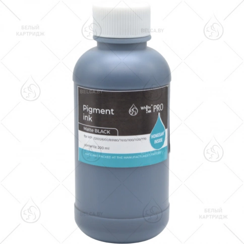 Чернила HP Z2100/6100/B9180/T610/1100/1120/770 (Pigment), 200 мл., Black Matte, Hongsam фото 1
