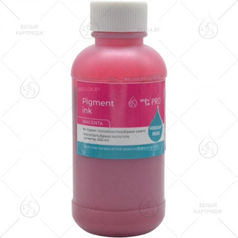 Чернила Epson T3000/5000/7000/S30670/50670/70670/F6070/7070 (Pigment), 200 мл., Magenta, Hongsam фото 1