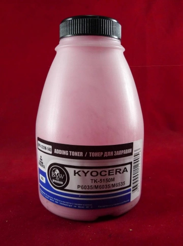 Тонер для Kyocera TK-5150M, P6035/M6035/M6535 Magenta (фл. 140г) B&W Premium фото 1