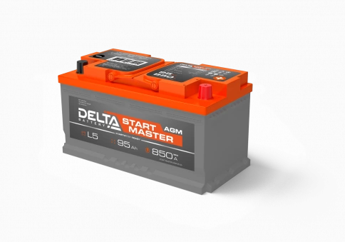 DELTA START MASTER 95 Ah AGM стартерная аккумуляторная батарея фото 1