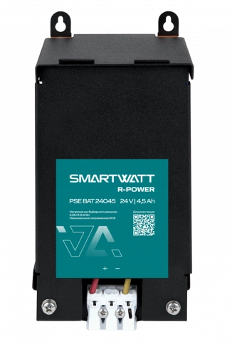 Батарейный модуль на DIN рейку SMARTWATT PSE BAT 24045 R-POWER, 24 В, 4,5 Ач фото 1