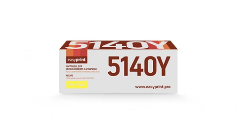 Тонер-картридж EasyPrint LK-5140Y (TK-5140Y) для Kyocera ECOSYS M6030cdn, M6530cdn, P6130cdn (5000 стр.) желтый, с чипом фото 1