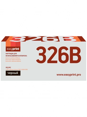 Картридж EasyPrint LB-326BK (TN-326BK) для Brother HL-L8250, 8350, DCP-L8400, 8450, MFC-L8650, 8850 (4000 стр.) черный фото 2