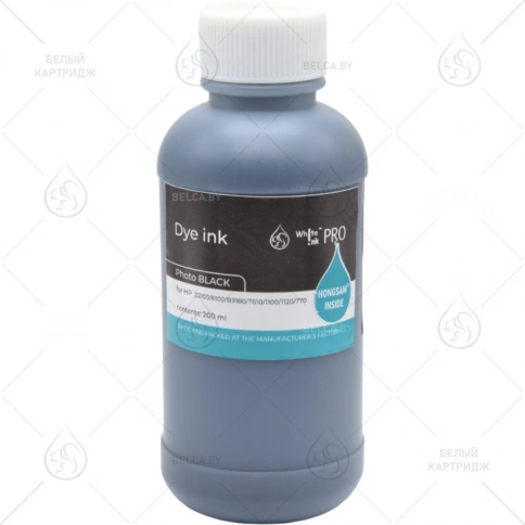 Чернила HP Z2100/6100/B9180/T610/1100/1120/770 (Dye), 200 мл., Photo Black, Hongsam фото 1