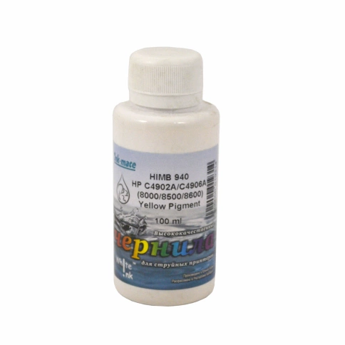 Чернила HP HIMB-940 (8000/8500 (№ 940)), 100 мл, Yellow pigment, White Ink (Ink-mate) фото 1
