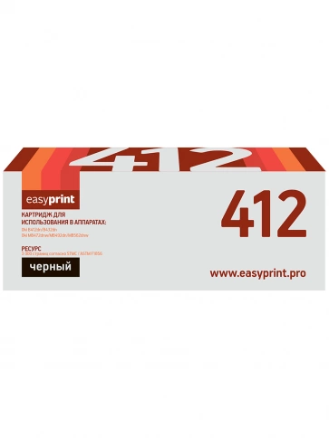 Тонер-картридж EasyPrint LO-412 (45807119) для Oki B412, B432, B512, MB472, MB492, MB562 (3000 стр.) фото 2